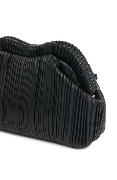 MANSUR GAVRIEL MANSUR GAVRIEL BACI PLISSÉ LEATHER FRAME SHOULDER BAG