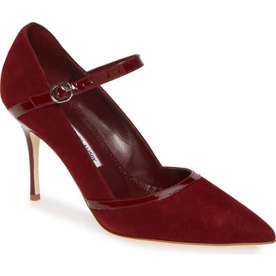 Manolo Blahnik Chiku Pump, Burgundy