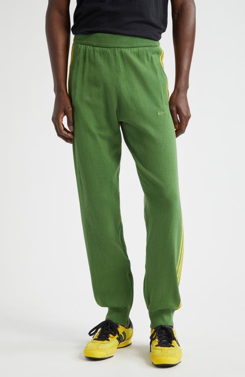 ADIDAS x Wales Bonner 3-Stripes Cotton Joggers Crew Green at Nordstrom,
