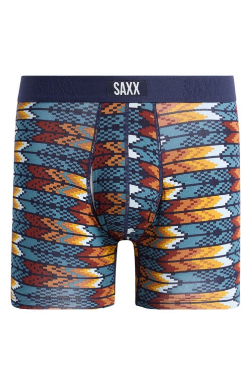 Shop Saxx Vibe Xtra Super Soft Boxer Briefs In Arrowhead-storm Blue