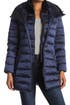 Thumbnail image number 1 of Tahari Faux Fur Trim Collar Hooded Bib Puffer Jacket