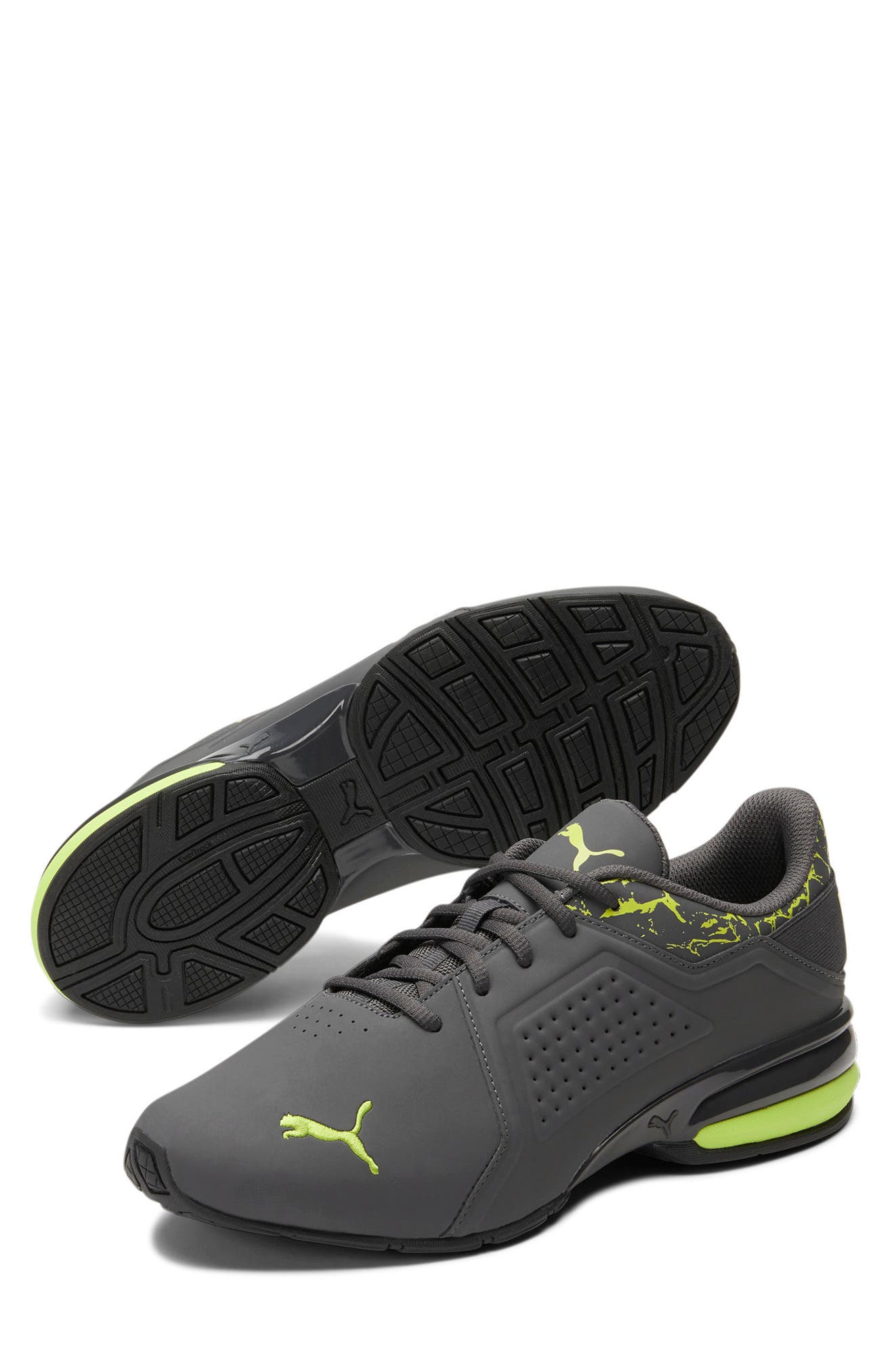 puma viz runner graphic green