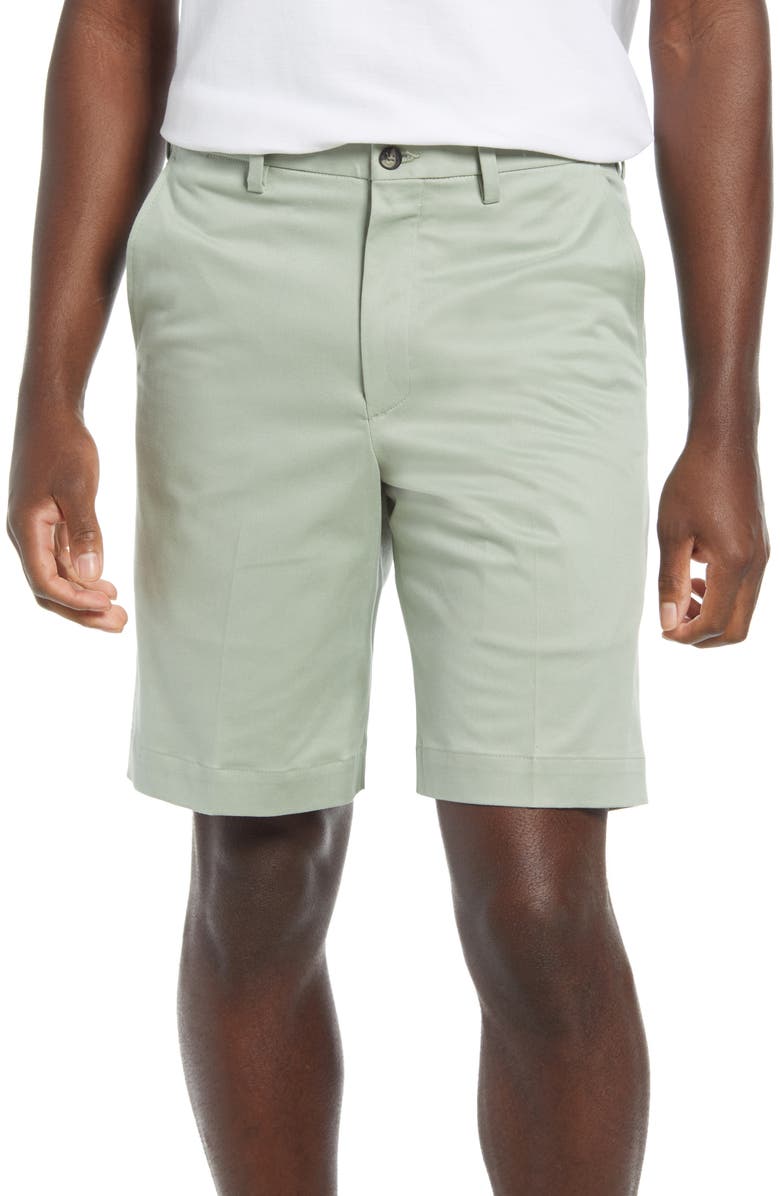 VINTAGE 1946 Men's Classic Flat Front Chino Shorts, Main, color, SAGE