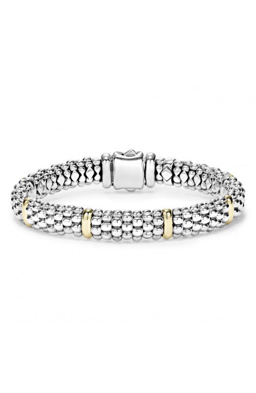 LAGOS Caviar Rope Bracelet in Silver at Nordstrom, Size 6.5