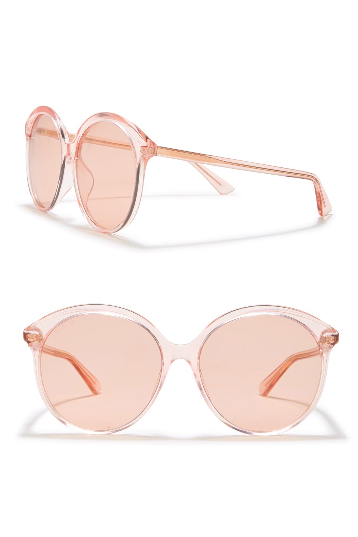 gucci 59mm round sunglasses