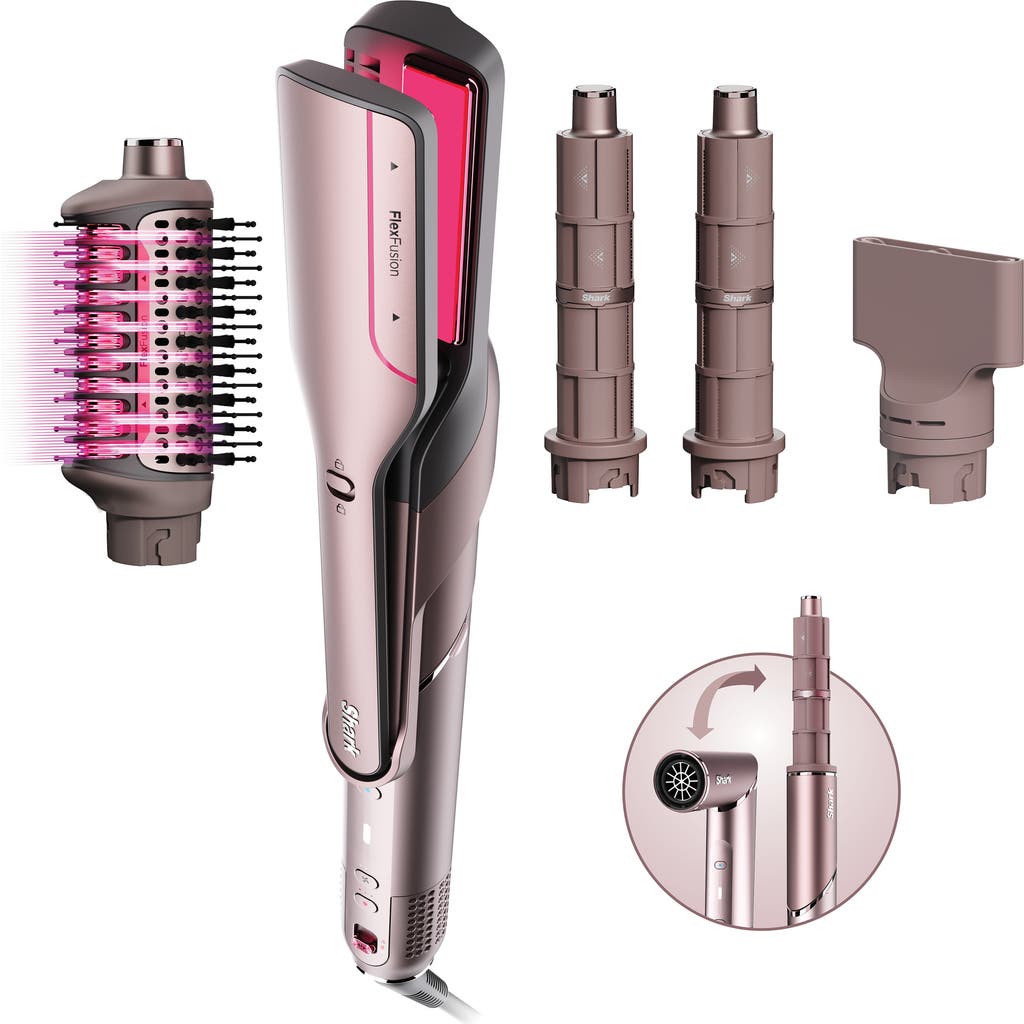 Shark Flexfusion™ Air & Ceramic System With Air Straightener For Straight & Wavy Hair In Cosmic Blush