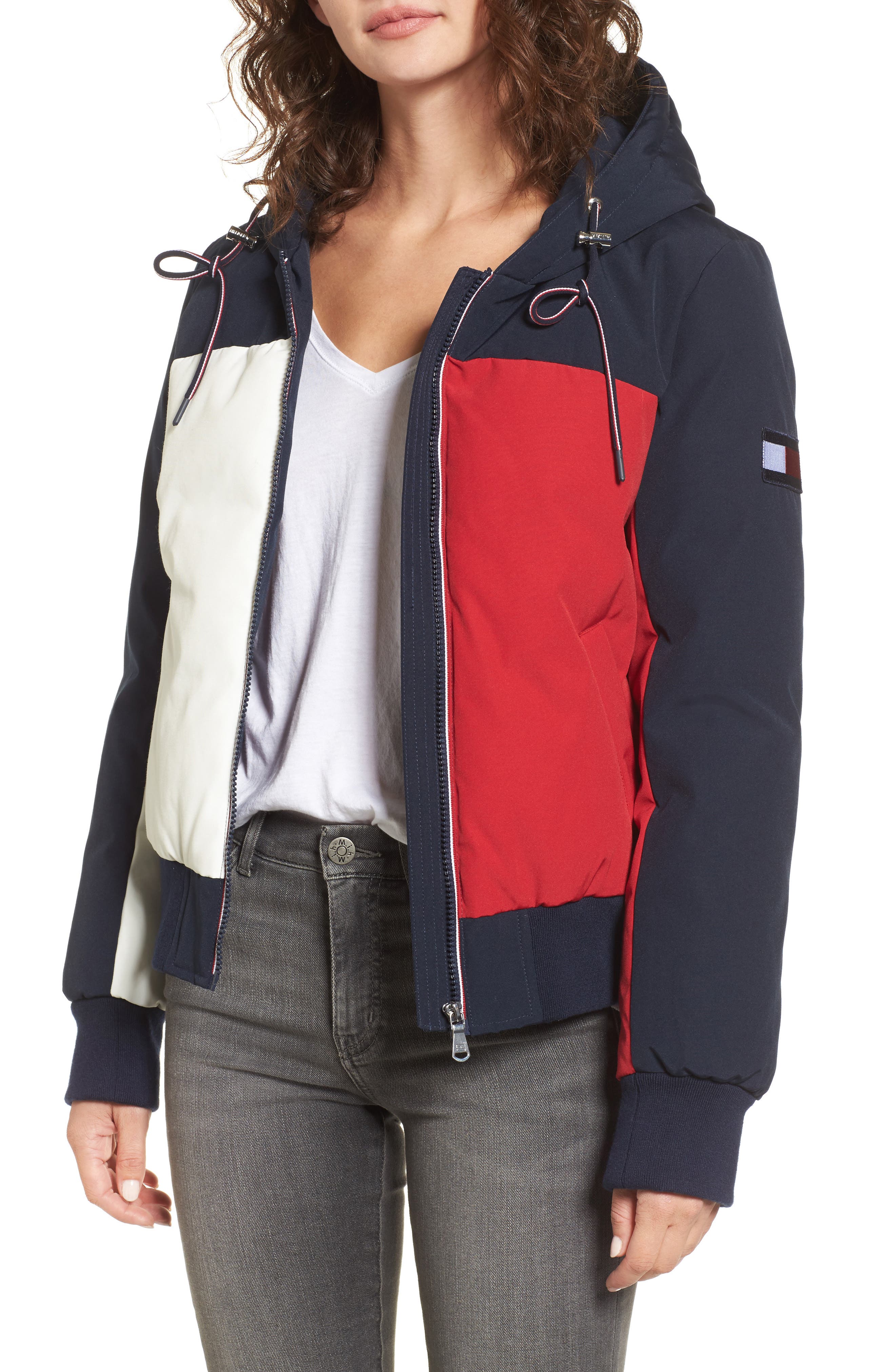 tommy hilfiger hooded jacket womens