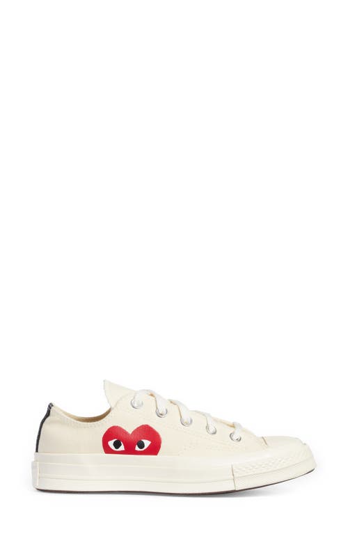 Shop Comme Des Garçons Play X Converse Chuck Taylor® Hidden Heart Low Top Sneaker In Beige