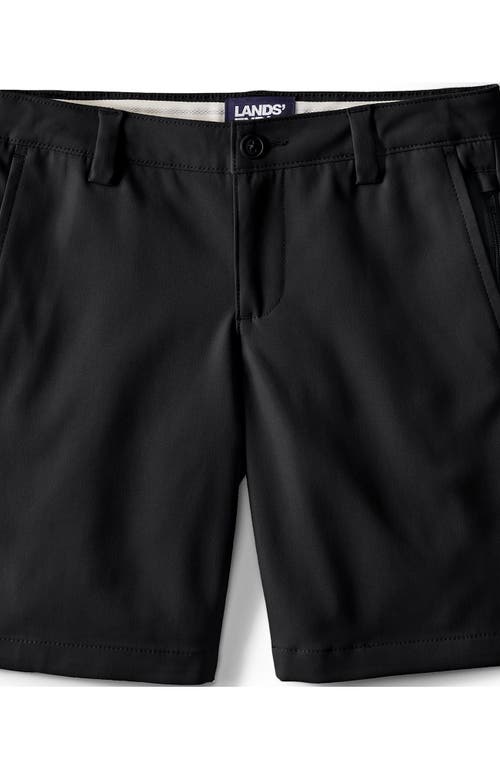 Lands' End School Uniform Girls Active Chino Shorts In Black