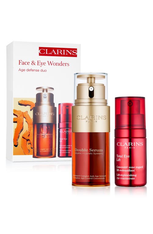 Clarins Double Serum & Total Eye Lift Anti-Aging Skin Care Set (Limited Edition) USD $180 Value