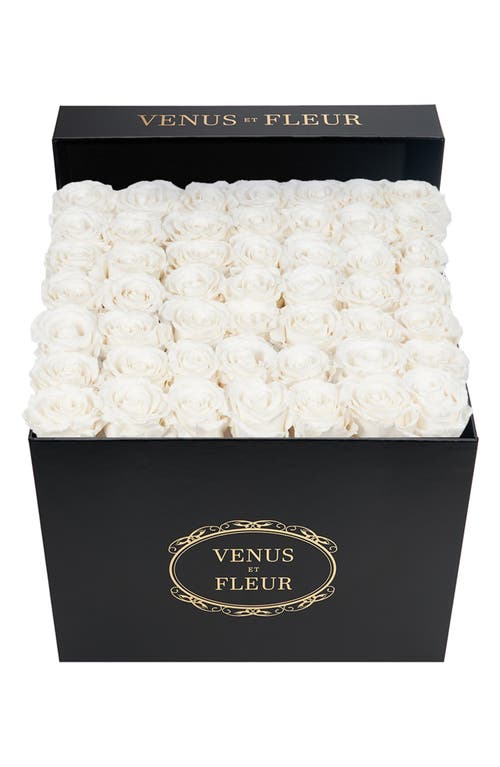Venus ET Fleur Classic Large Eternity Roses in Pure White at Nordstrom