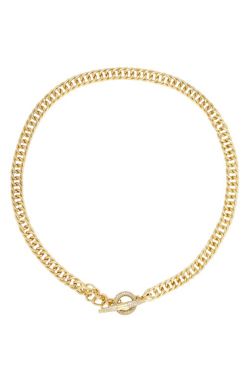 Ettika Crystal Toggle Necklace in Gold at Nordstrom
