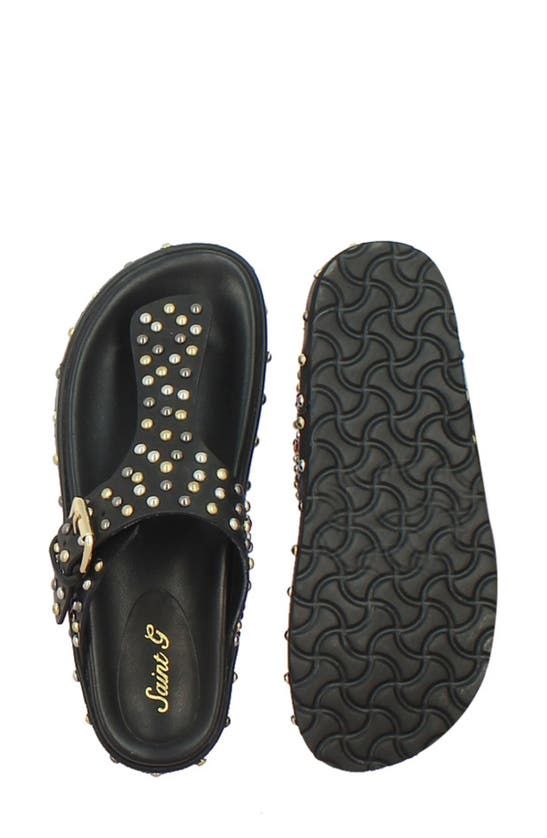 Shop Saint G Boston Slide Sandal In Black
