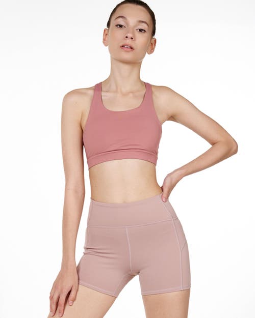 Shop Rebody Active Aim Mesh Silkiflex Lite Bra In Old Rose