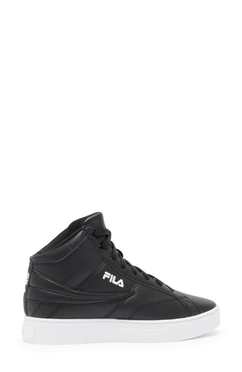 Shop Fila Resort Access High Top Sneaker In Black/white/white