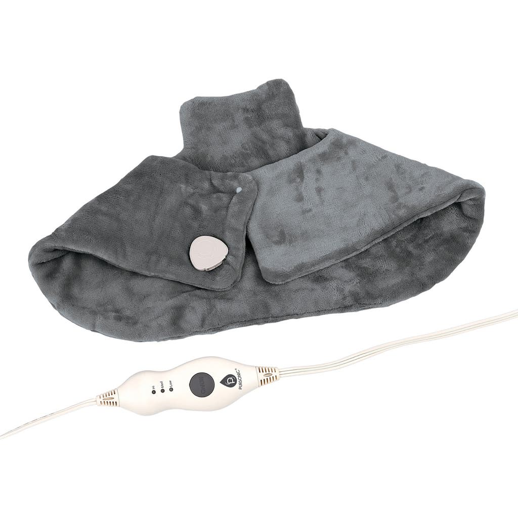 Pursonic Neckl & Shoulder Heating Pad In Grey