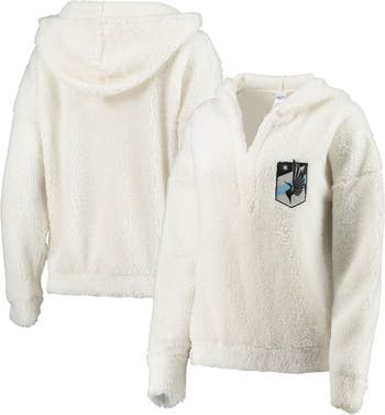 CONCEPTS SPORT Women's Concepts Sport Cream/Charcoal Las Vegas Raiders  Granite Knit Pullover Sweatshirt