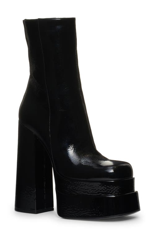 Versace Patent Leather Platform Bootie in Black at Nordstrom, Size 8.5Us