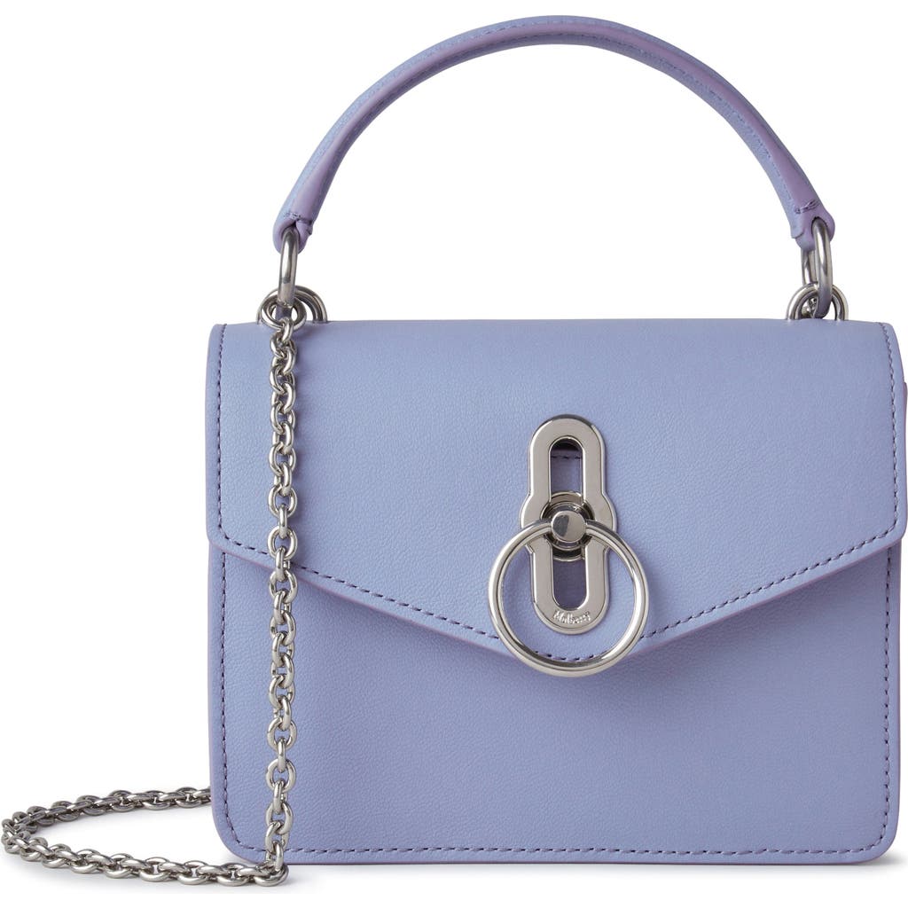 Mulberry Small Amberley Leather Crossbody Bag In Blue