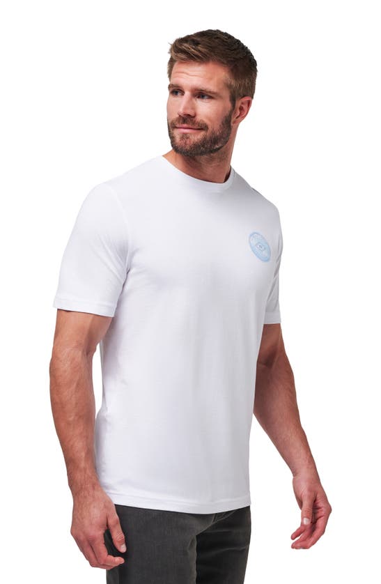 Shop Travis Mathew Now & Then Cotton Graphic T-shirt In White