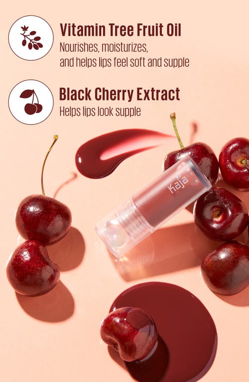 Shop Kaja Juicy Glass Lip Oil In Cherry Cola