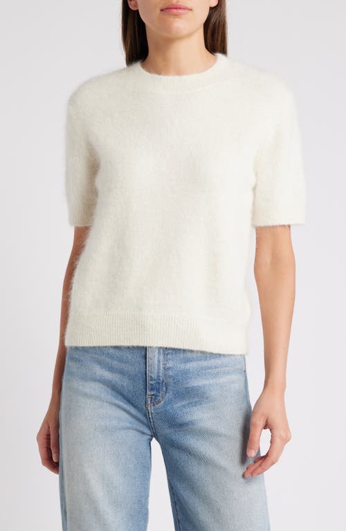 Shop Rails Briar Short Sleeve Crewneck Sweater In White