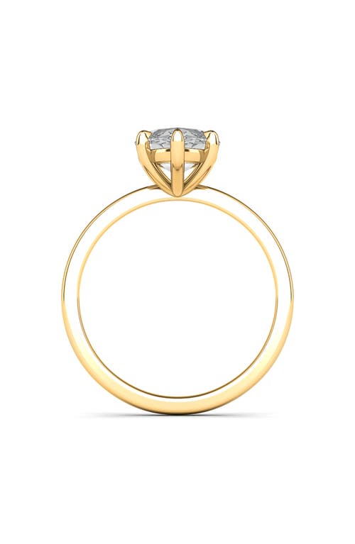Hautecarat Marquise Cut Lab Created Diamond 18k Gold Ring In 3.00 Ctw 18k Yellow Gold