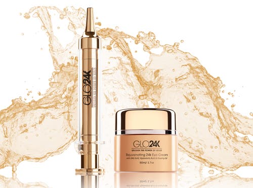 Glo24k Unleash The Power Of Gold Eye Care Set With Our 24k Instant Facelift Cream & Eye Cream In Na