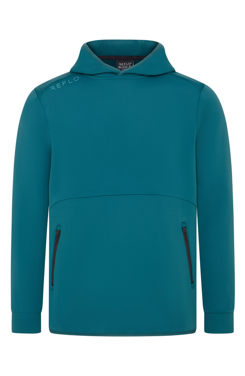 Reflo Tarim Recycled Performance Hoodie In Warm Green