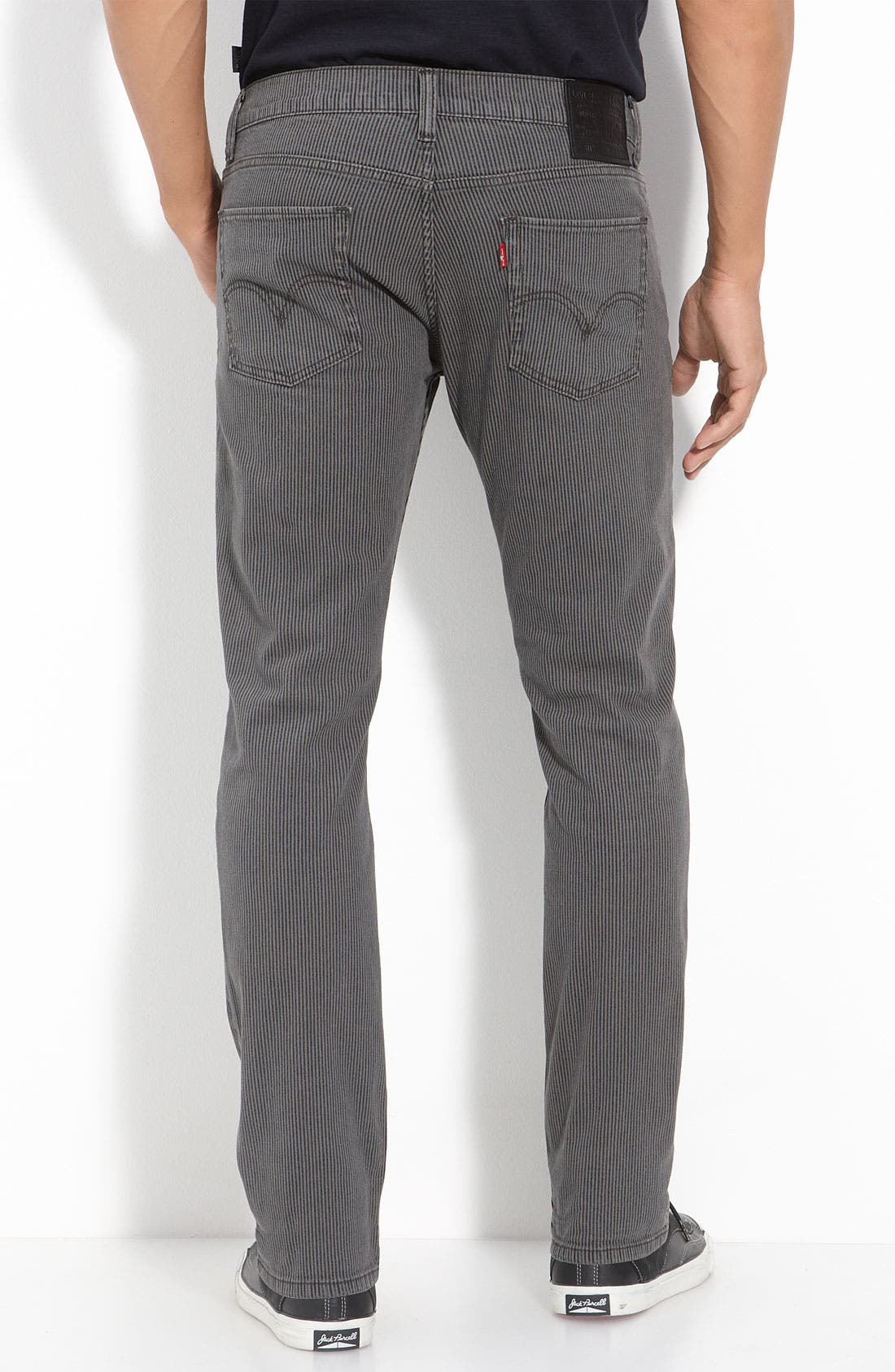 511™ 'Skinny Pinstripe Jeans (Grey 