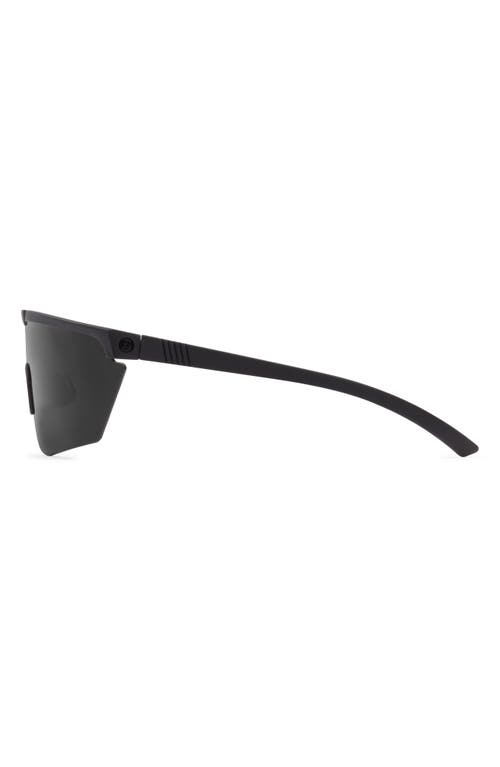 Shop Electric Cove Polarized Shield Sunglasses In Matte Black/grey Polar