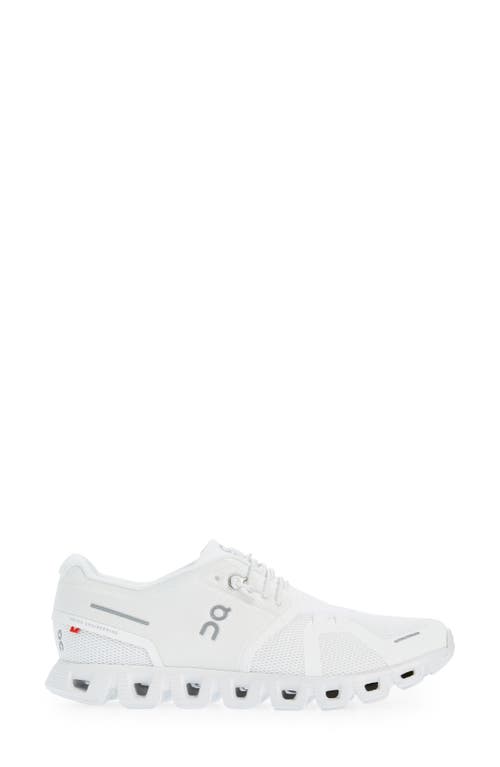 Shop On Cloud 5 Running Shoe In Undyed White/white