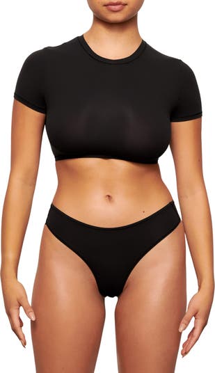 Skims Fits Everybody Black Bandeau Top Size M