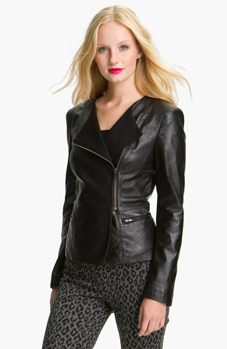 DKNY Leather Moto Jacket | Nordstrom