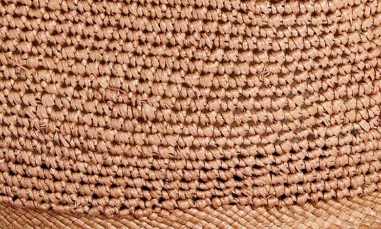 Shop Albertus Swanepoel Open Weave Straw Panama Hat In Blush