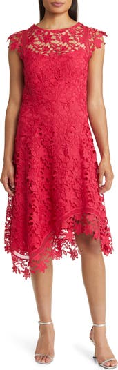 Eliza j red lace dress hotsell