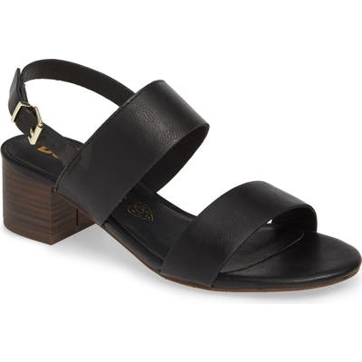 Bc Footwear Gardenia Vegan Leather Sandal, Black