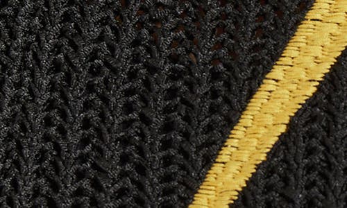 Misook Sleeveless Embroidered Knit Mini Dress In Black/ochre/multi