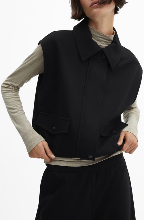 Zip Vest in Black