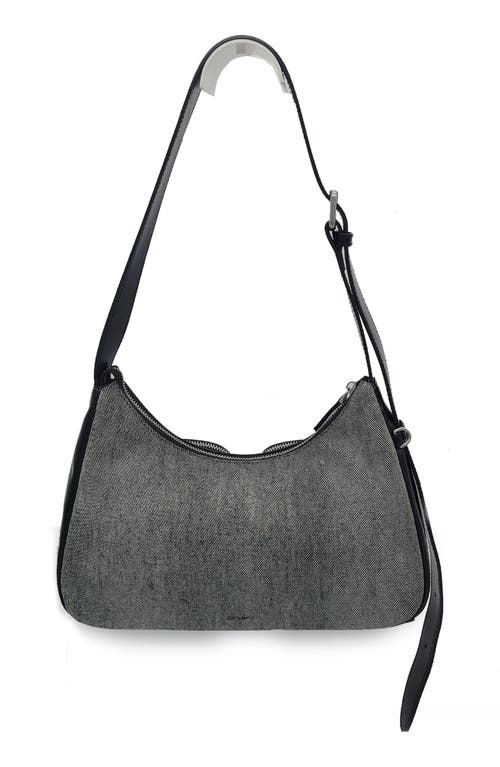 ORYANY ORYANY OUT POCKET LEATHER SHOULDER BAG 