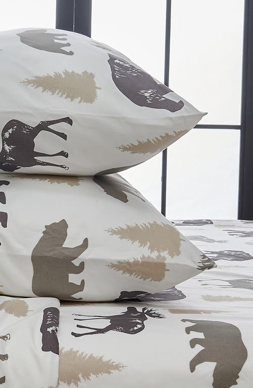 Woven & Weft Holiday Print 4-piece Sheet Set In Bear