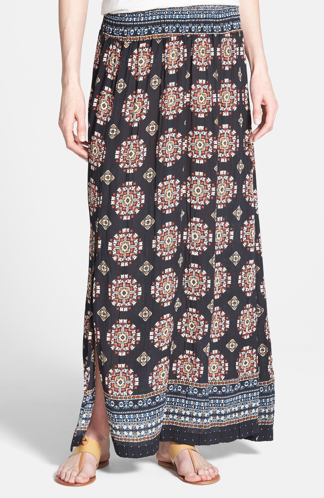 RD Style Print Woven Maxi Skirt Nordstrom