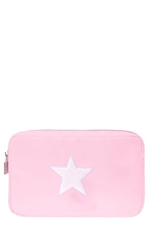 Bloc Bags Medium Star Cosmetics Bag in Baby Pink at Nordstrom