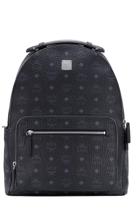 Click to view more detailed imagery on our partner's website Mcm Stark 40 Visetos Backpack In Black