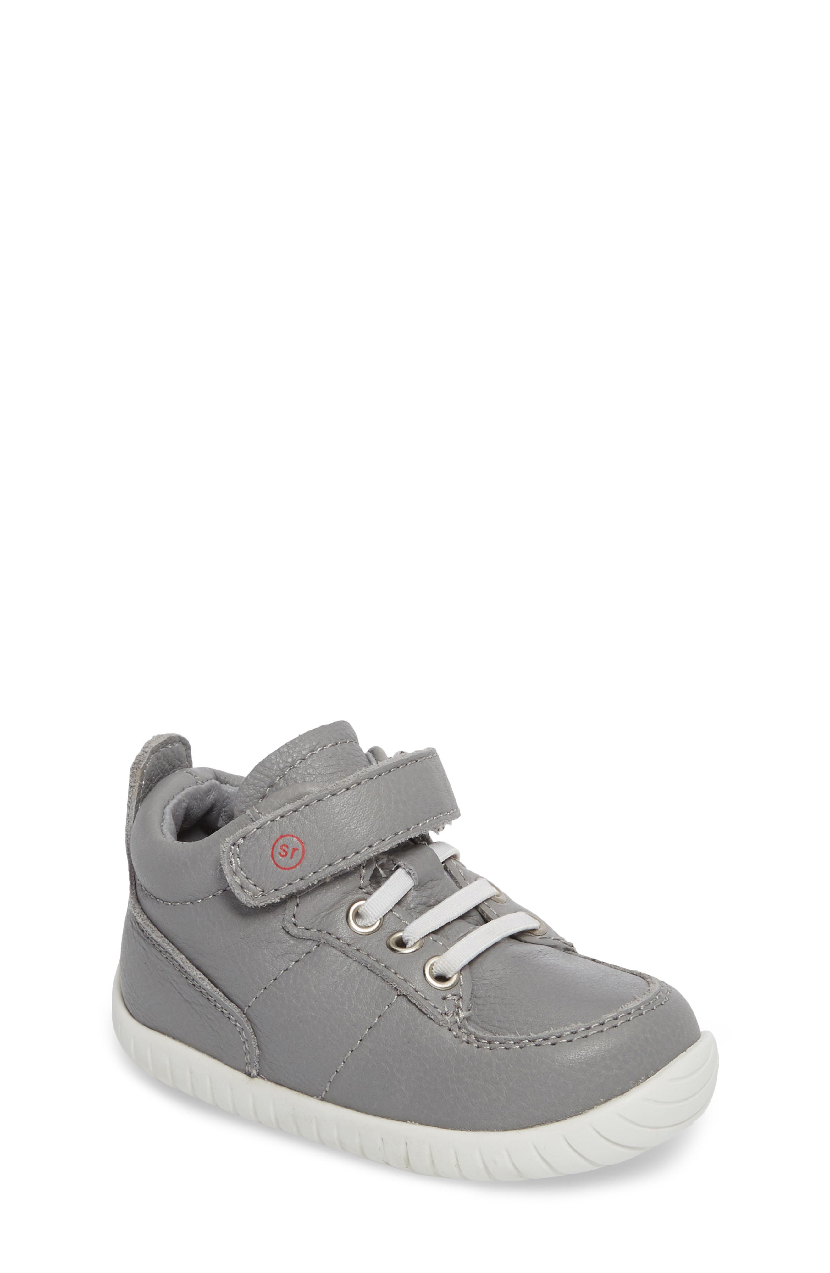 stride rite white high top shoes