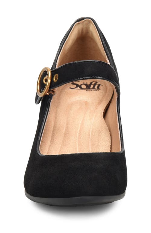 Shop Söfft Petra Mary Jane Pump In Black Suede