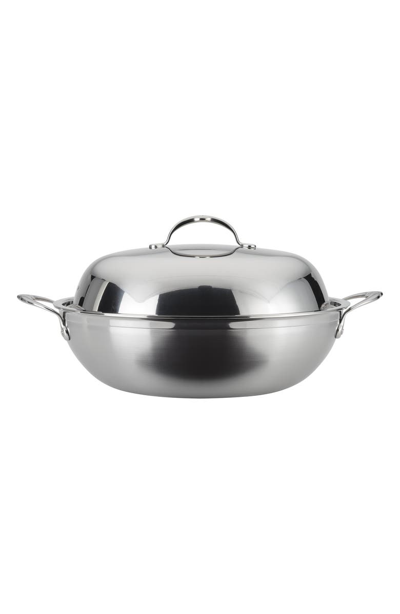 Hestan ProBond 14-Inch Wok with Lid | Nordstrom 14 Inch Stainless Steel Skillet With Lid