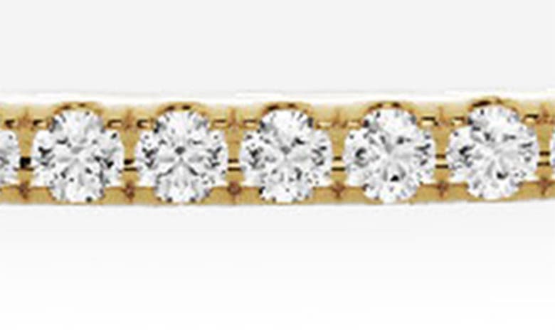 JENNIFER FISHER JENNIFER FISHER 18K GOLD ROUND LAB CREATED DIAMOND TENNIS BANGLE BRACELET