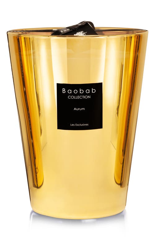 Baobab Collection Les Exclusives Aurum Gold Candle in Gold- Large at Nordstrom