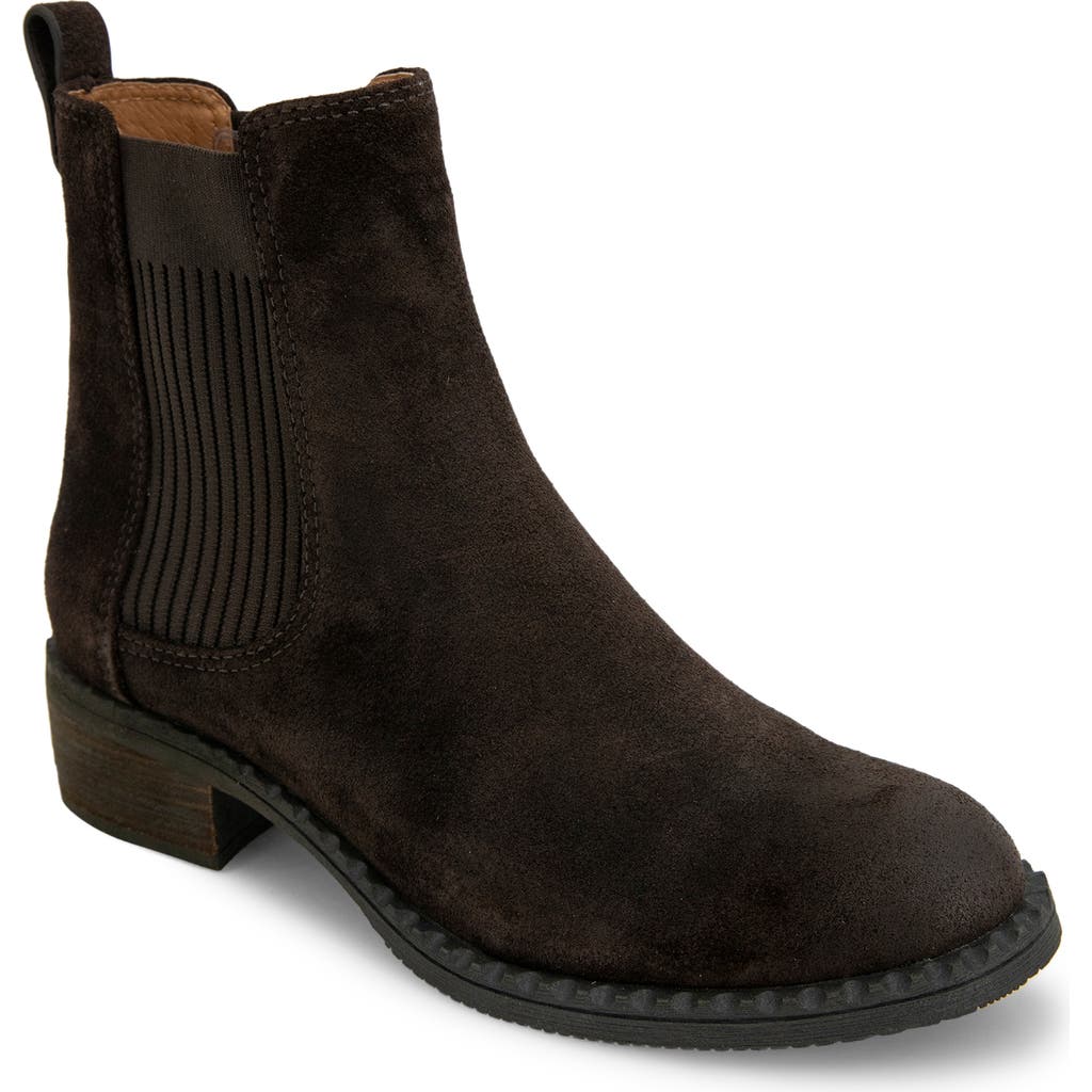 Gentle Souls Signature Double Gore Chelsea Boot in Chocolate